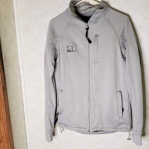 Super Bowl 52 LII Exclusive Crew Small Grey Team Zip Up Jacket